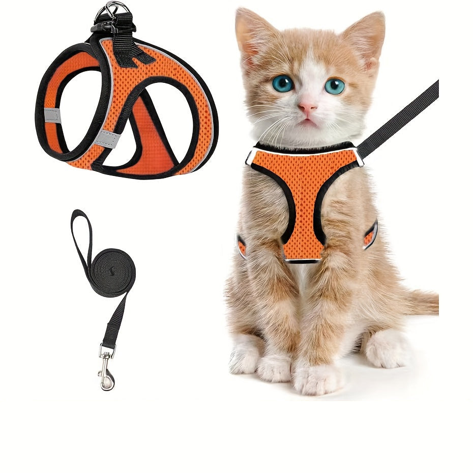 Harnais pour Chat Anti-Fuite avec Laisse
