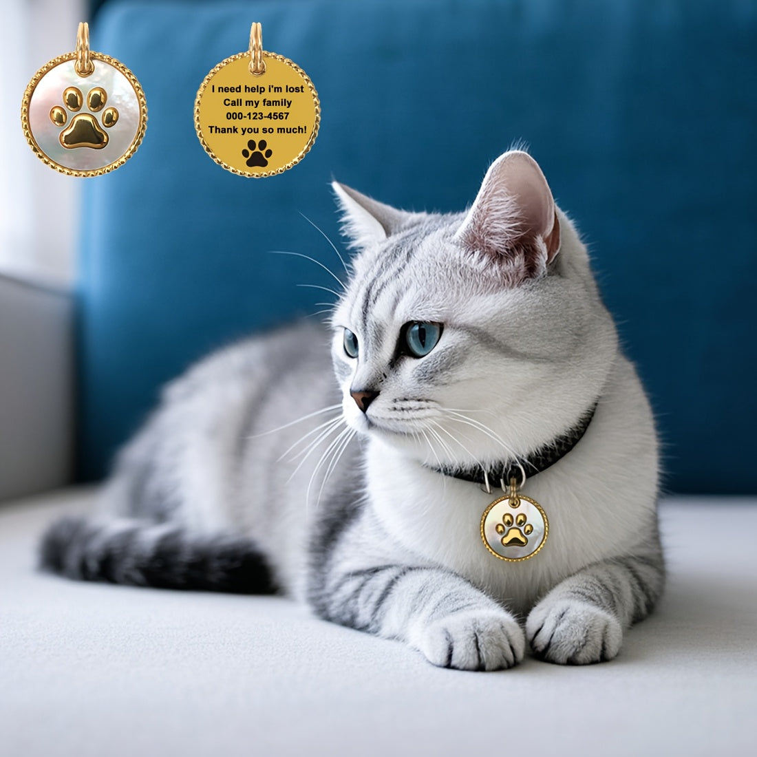 Médaille de Luxe pour Collier de Chien