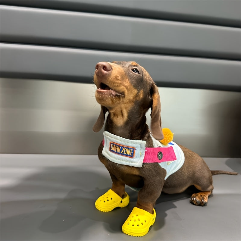 Paire de Sabots d’Été pour Chats et Petits Chiens – Sandales Miniatures Antidérapantes