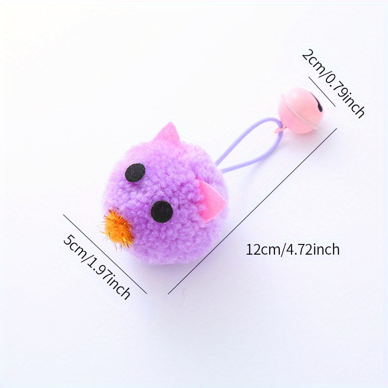 Jouet Souris en Peluche avec Clochette pour Chat