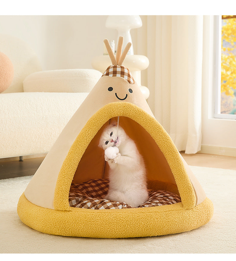 Tente Tipi Douillette pour chien ou chat – Coussin amovible