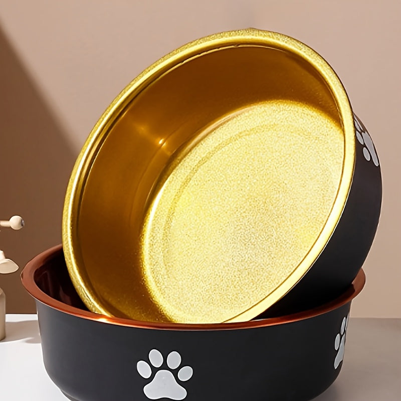 Lot de 2 gamelles inox antidérapantes pour chien