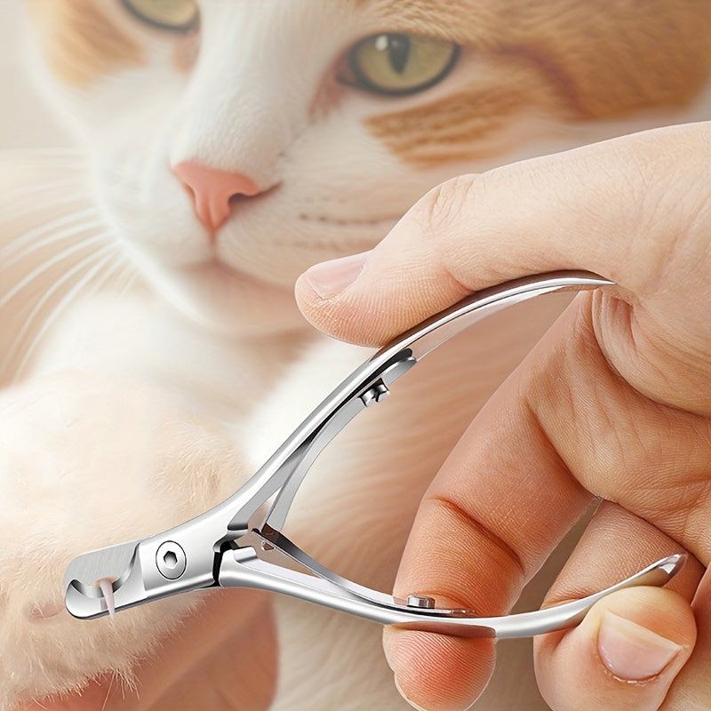 Coupe-Griffes Incurvé en Acier Inoxydable pour Chiens et Chats