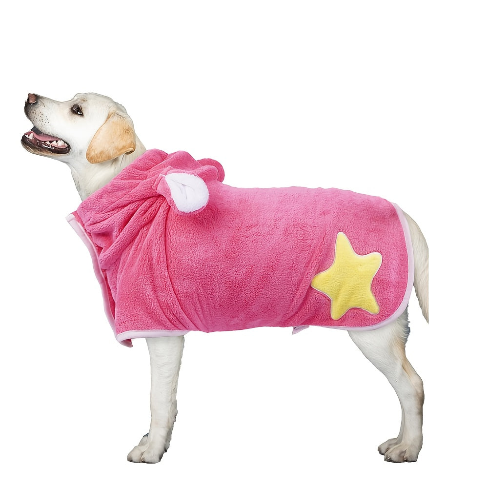 Peignoir de Bain à Capuche avec Oreilles pour Chien