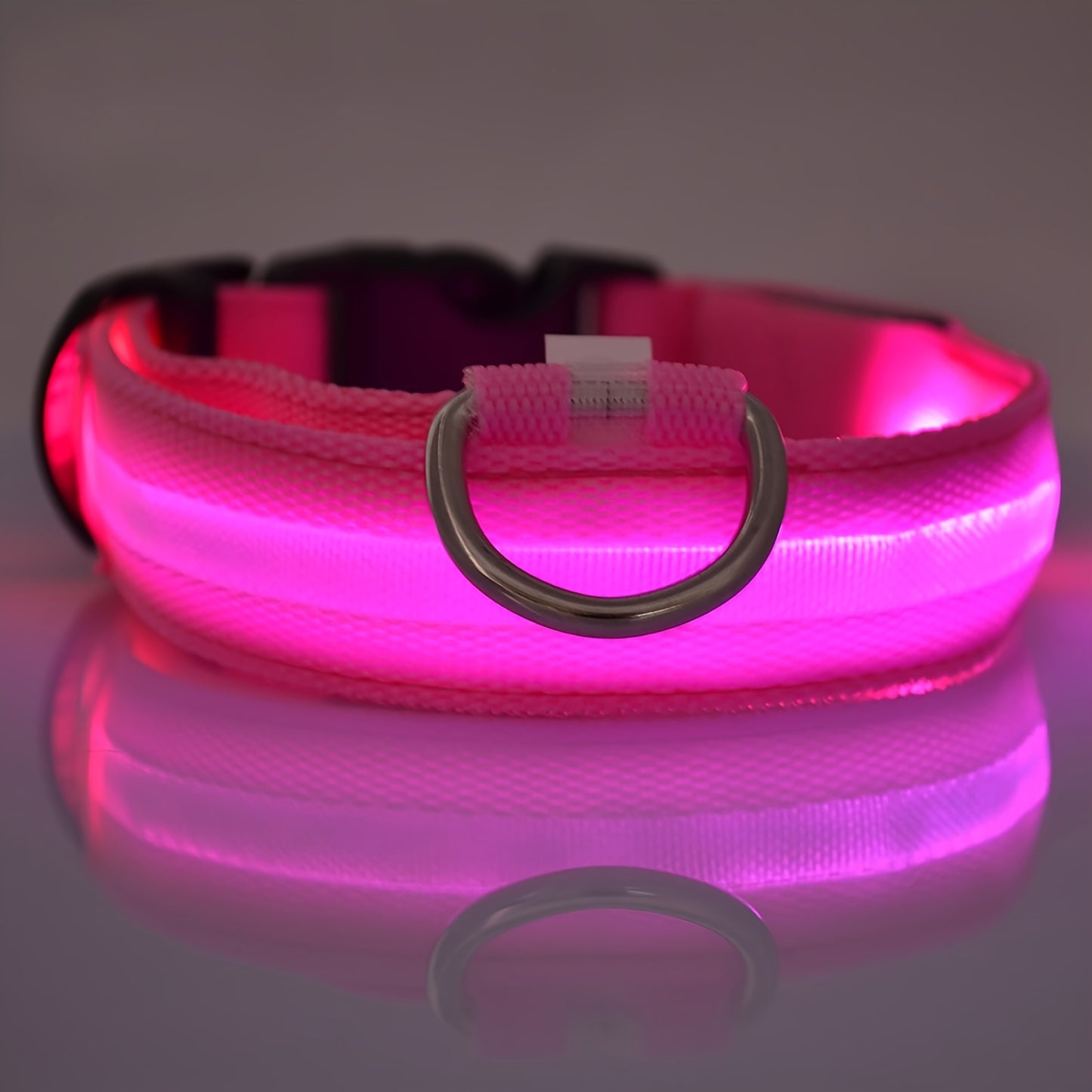 Collier lumineux ajustable pour Chien - sécurité de nuit