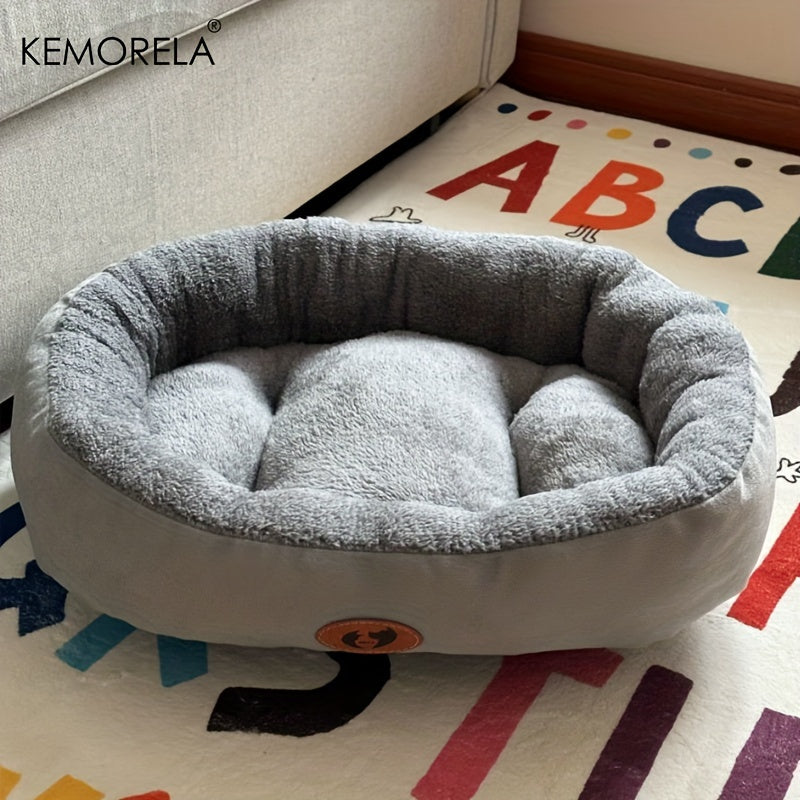 Panier rond Kemorela en peluche pour Chien et Chat