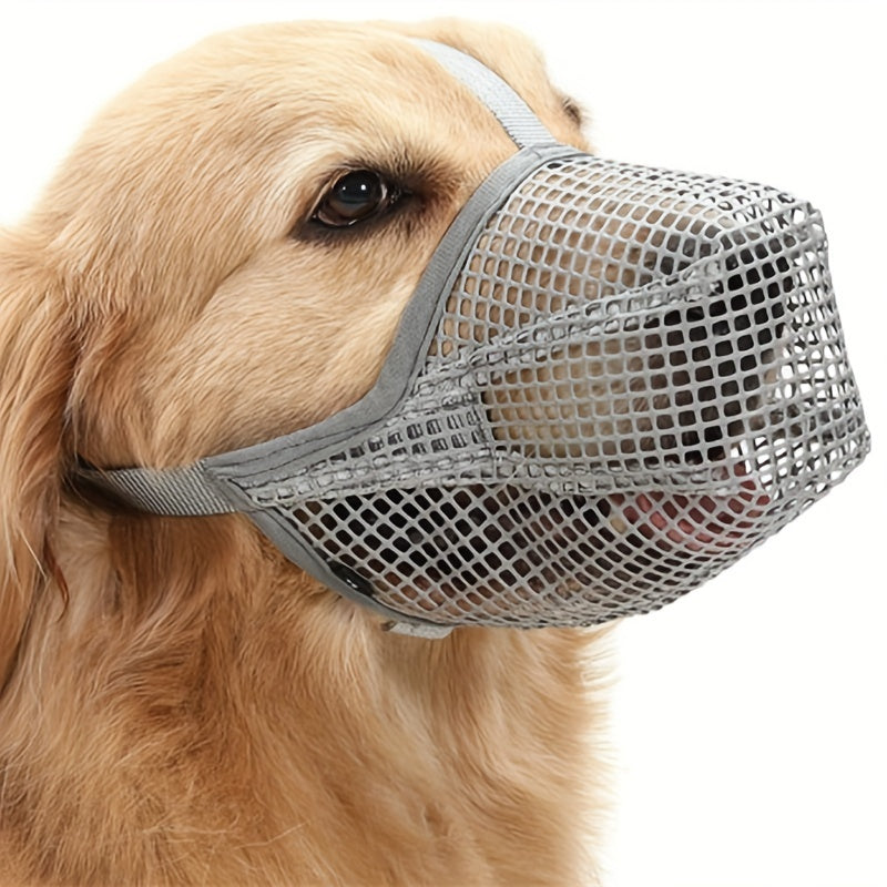 Muselière Souple en Maille Réglable pour Chien