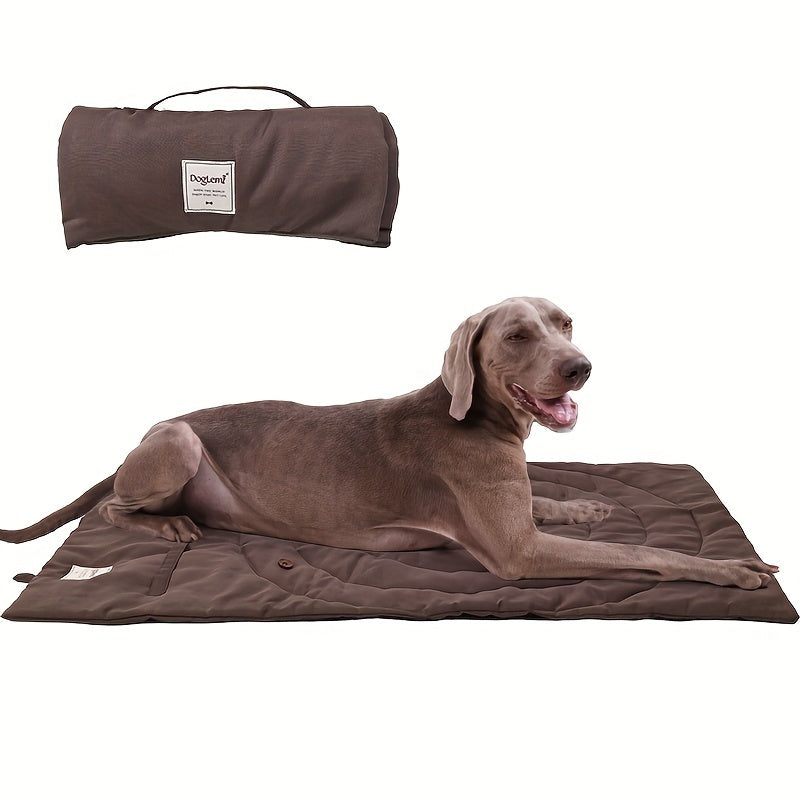 Couverture Pliable Rétro pour Chien – Matelassée, Portable et Élégante