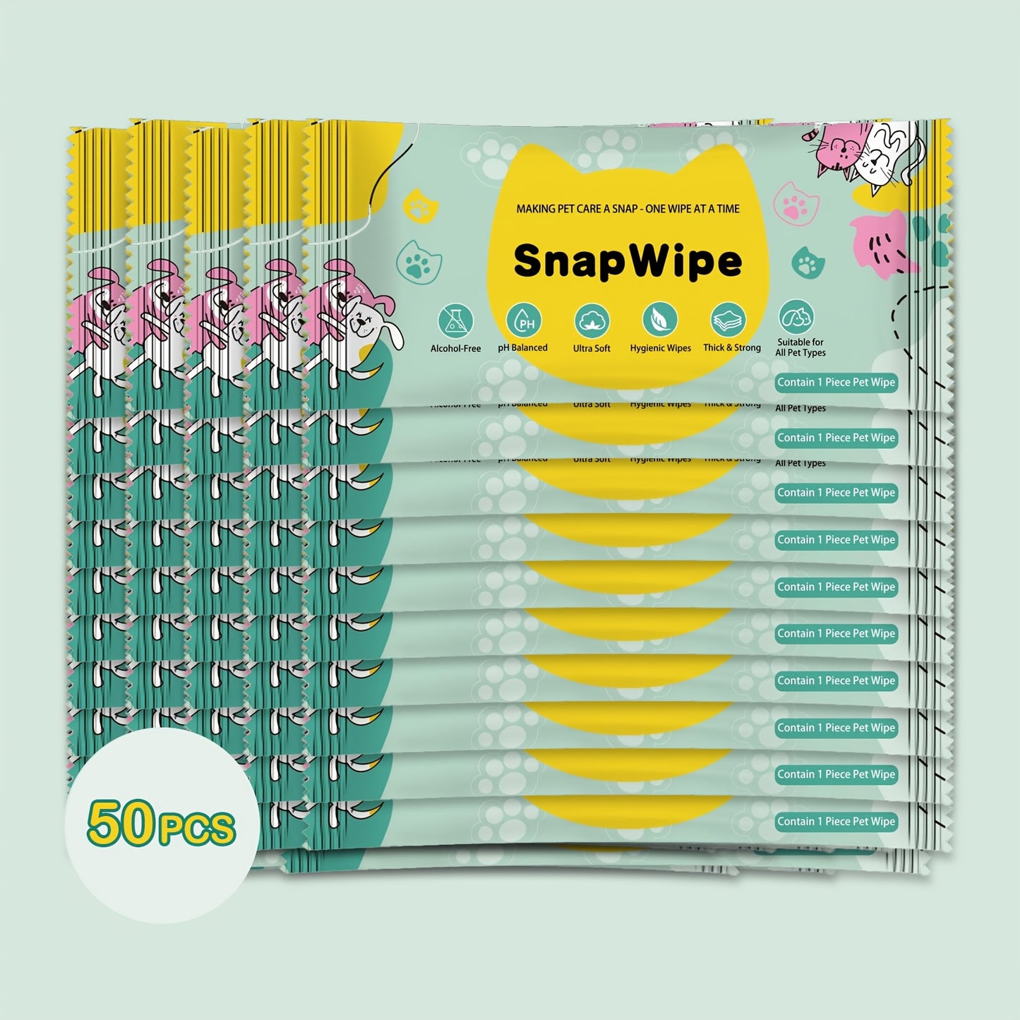 Lingettes Individuelles Multi-Usages SnapWipe