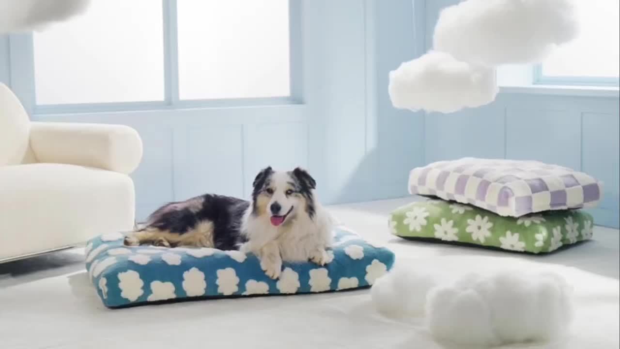 Lit Matelas moelleux à motif pour Chien toutes tailles