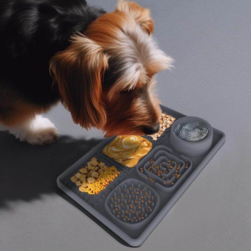 Tapis de Léchage Multifonction 6-en-1 pour Chiens