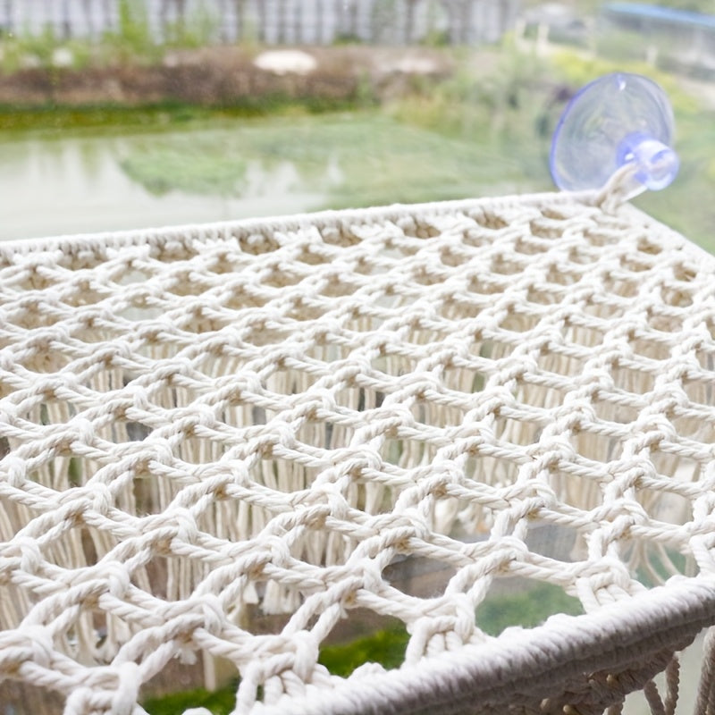 Hamac Macramé Suspendu pour Chats