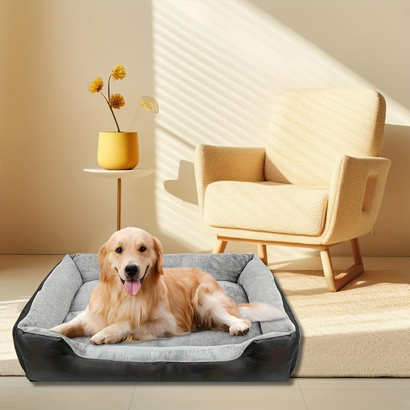 Lit rectangulaire en tissu Oxford pour Chien et Chat