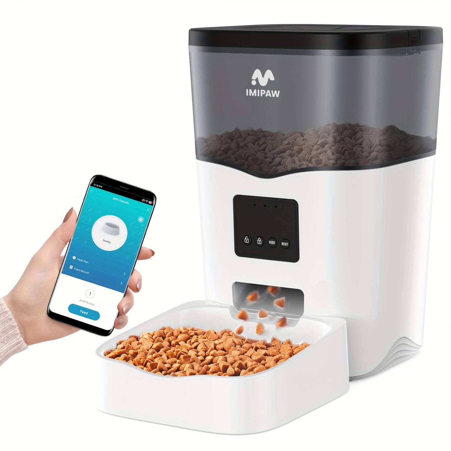 Distributeur Automatique Connecté 3L pour Chiens et Chats IMIPAW