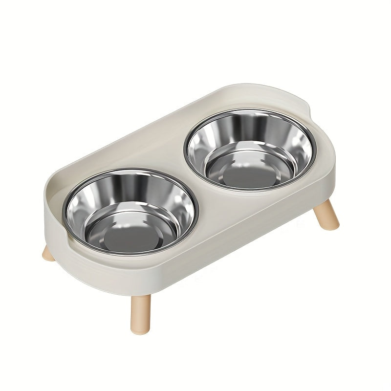 Gamelle Double Surélevée avec Pieds pour Chats et Chiens