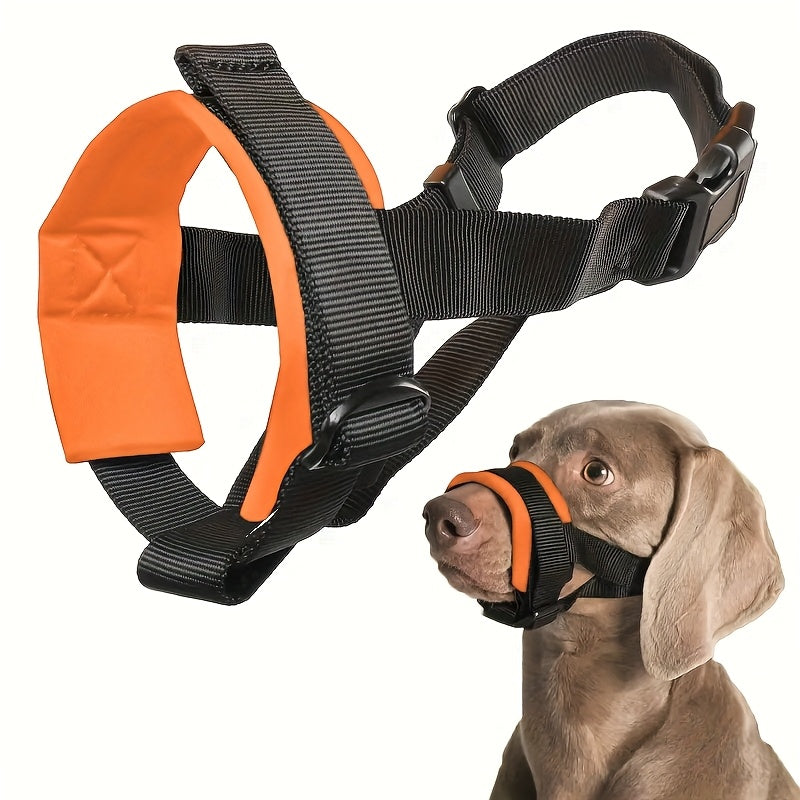 Muselière Ajustable en Maille Respirante pour Chiens