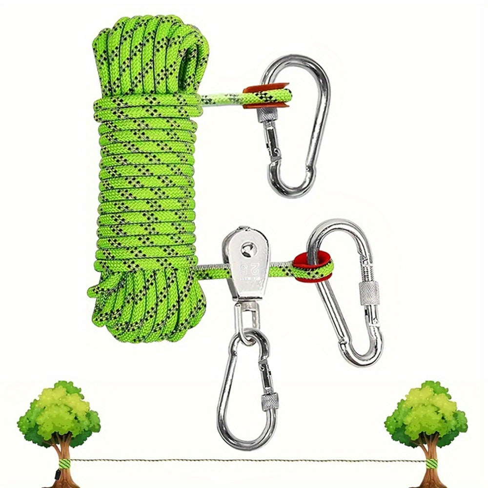 Système de Longe Aérienne pour Chien – 15 m + 3,6 m de ligne de course