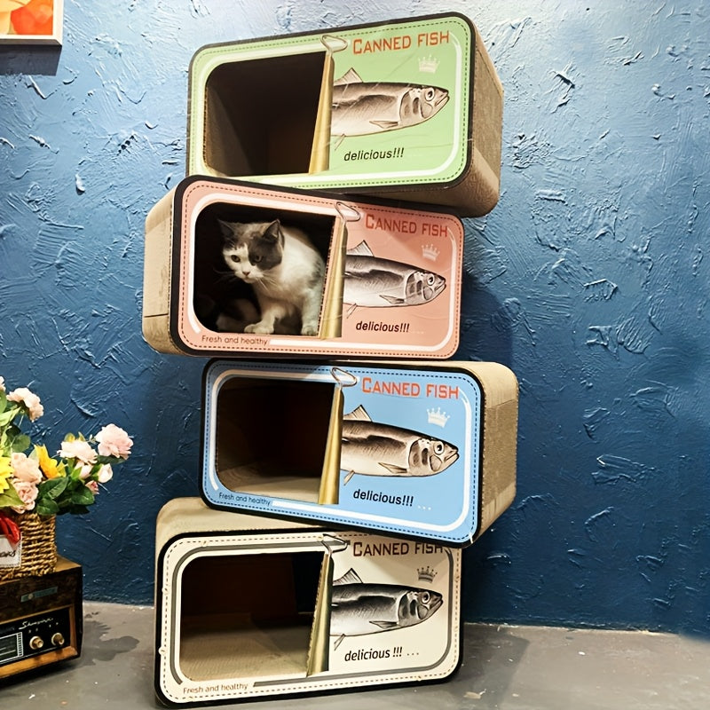 Maison en Carton Boîte de Conserve de Poisson