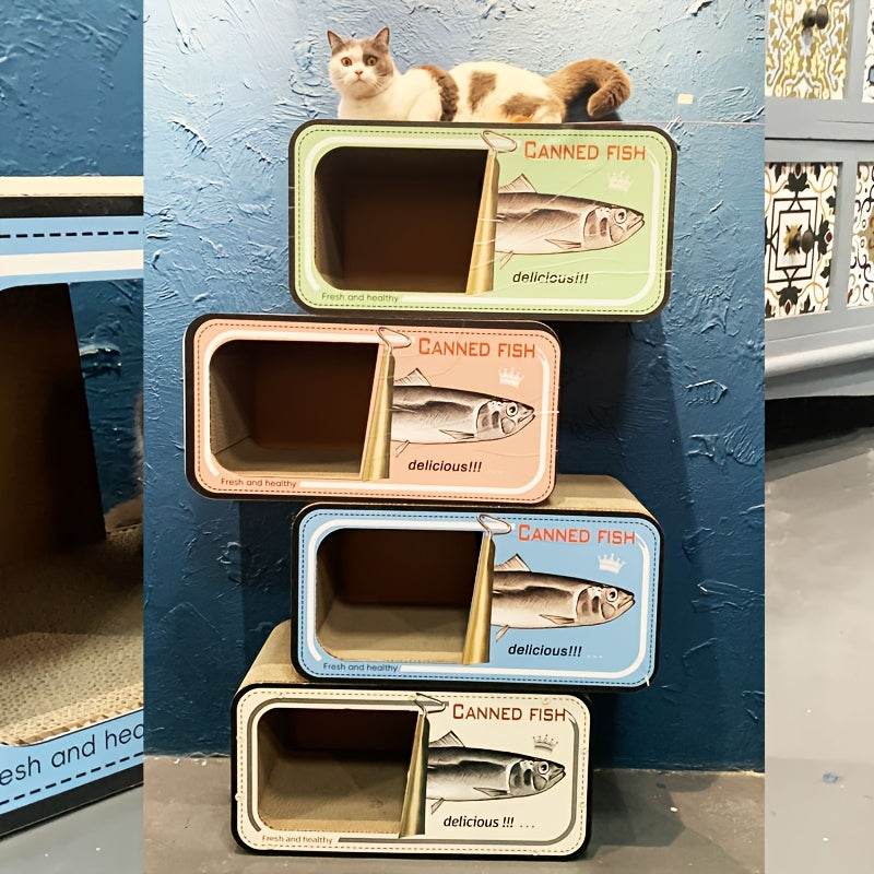 Maison en Carton Boîte de Conserve de Poisson