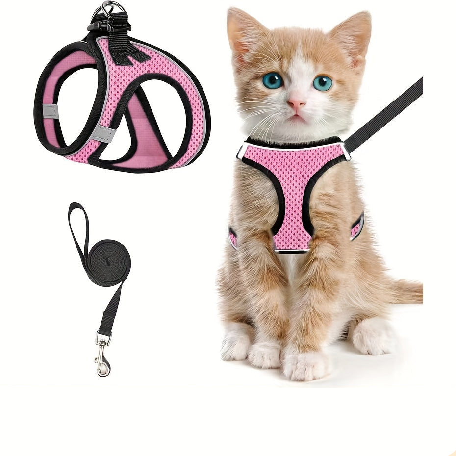 Harnais pour Chat Anti-Fuite avec Laisse