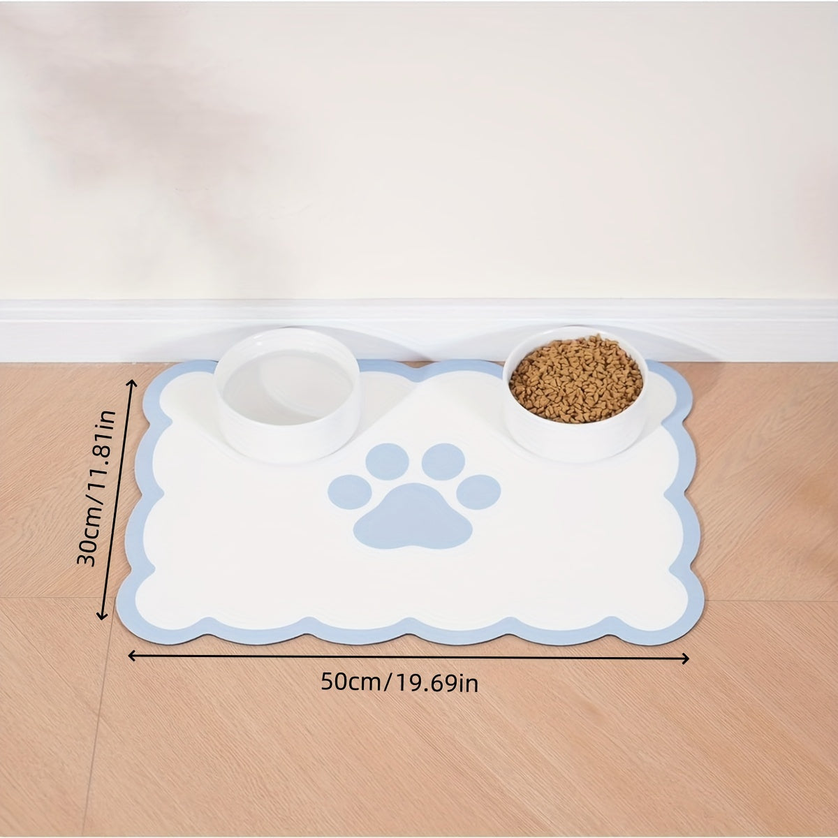 Tapis gamelle absorbant en diatomite pour chien et chat