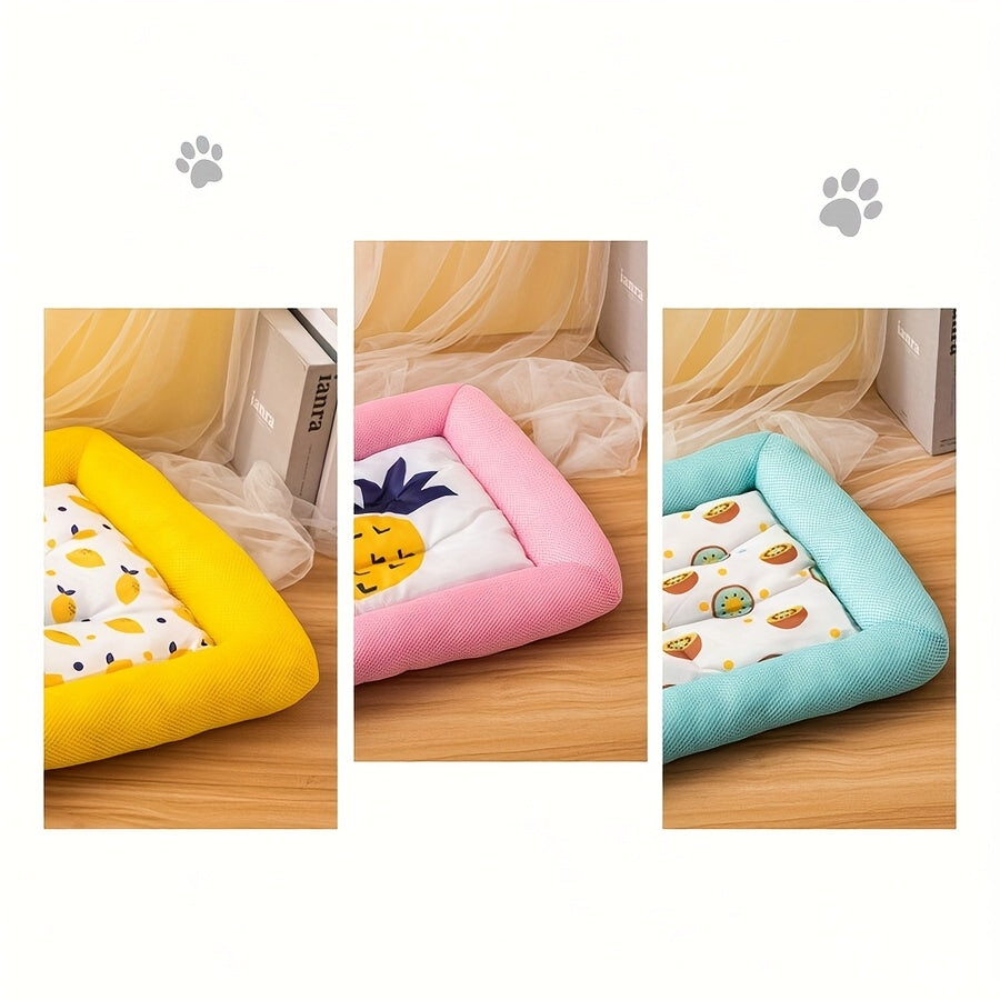 Panier Rafraîchissant Été – Nid Respirant en Maille pour Chien et Chat