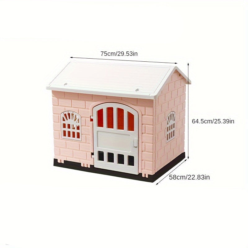 Niche Plastique Pliable avec Porte et Toit Amovible