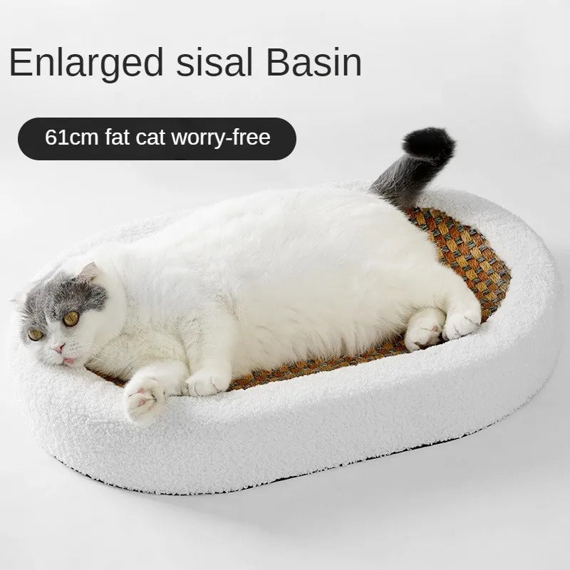 Lit de Luxe pour Chat avec Griffoir – Confort & Bien-Être