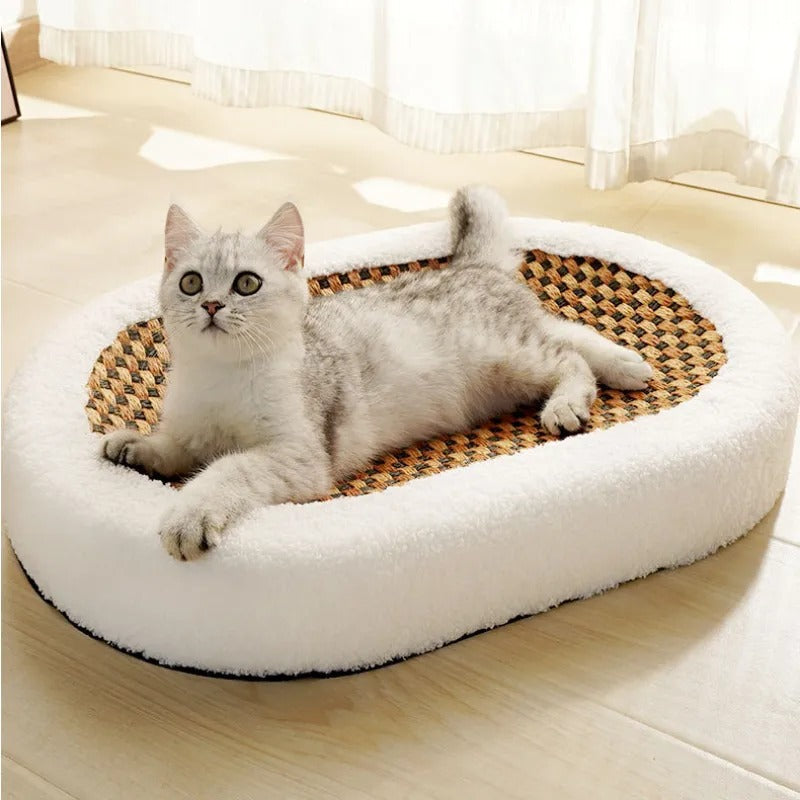 Lit de Luxe pour Chat avec Griffoir – Confort & Bien-Être