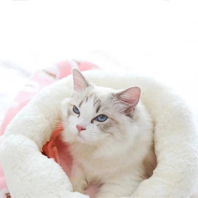 Lit Sac de Couchage pour Chats – Confort Douillet et Sécurité