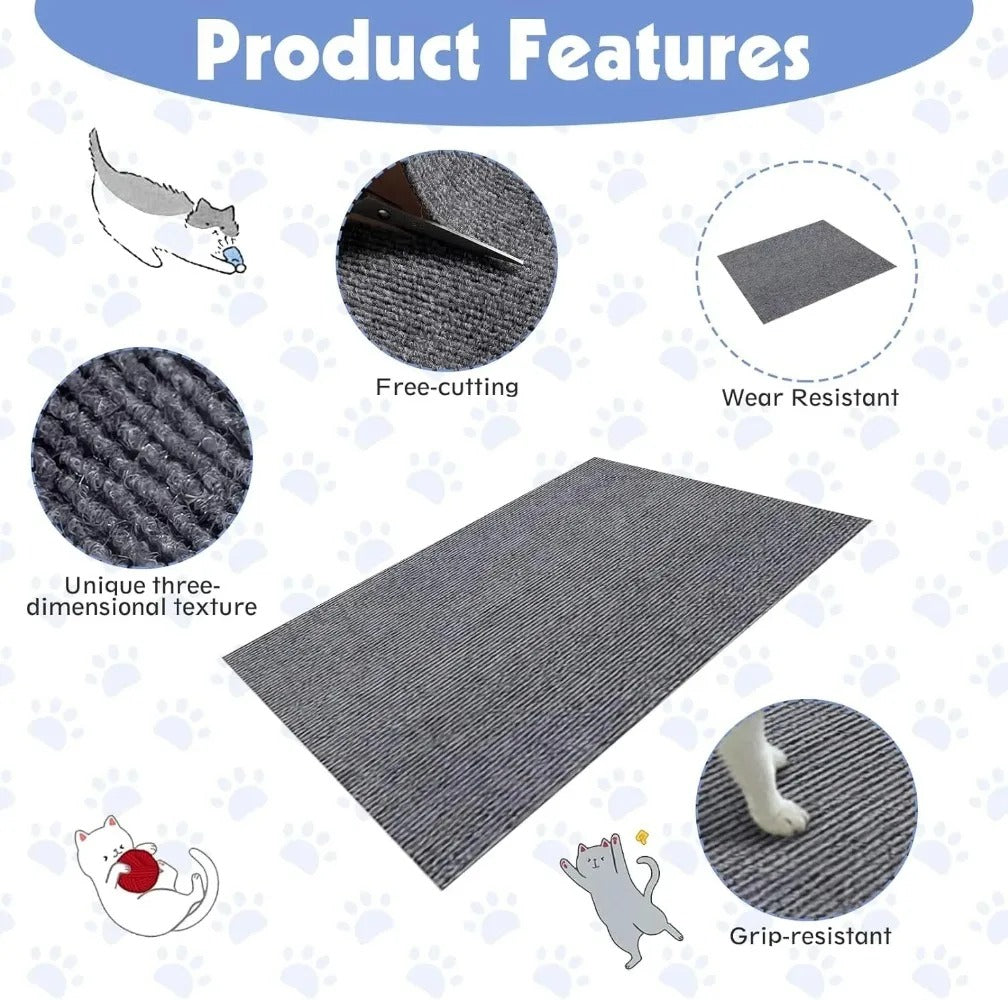 Tapis protecteur universel anti-griffes pour chat – Découpable & adhésif