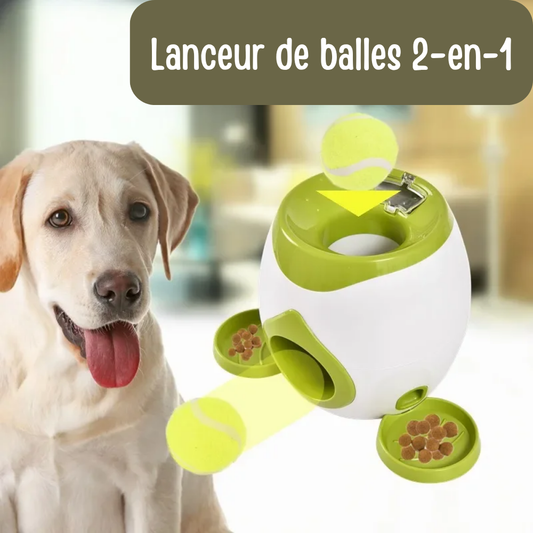 Distributeur de Balles pour Chiens avec Distributeur de friandises