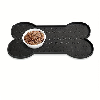 Tapis gamelle en silicone forme os pour chien