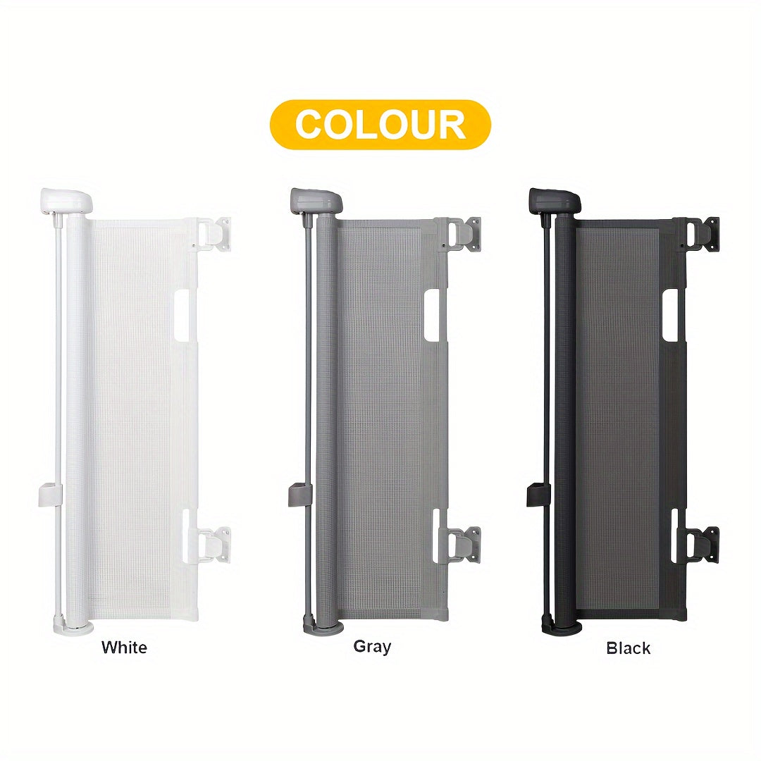 Barrière de Sécurité Rétractable pour Animaux – Maille PVC