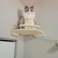 Perchoir Mural d’Angle pour Chat en Bois Massif
