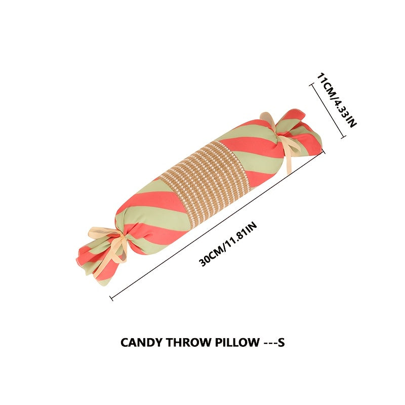 Coussin Jouet en Forme de Bonbon pour Chat