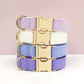 Collier en Velours Côtelé Pastel Chic pour Chien