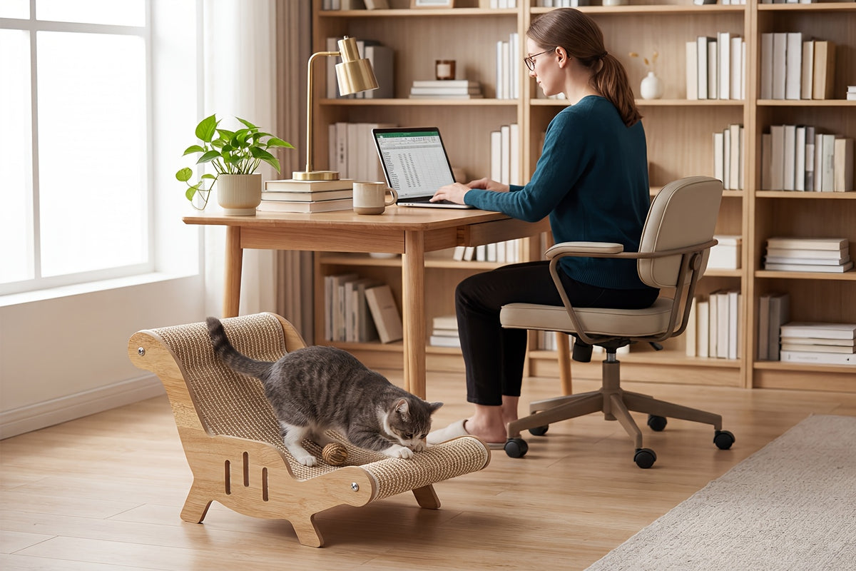 Chaise griffoir pour chat en corde de sisal — avec griffoir