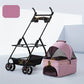 Poussette Pliable avec Panier Détachable pour Animaux