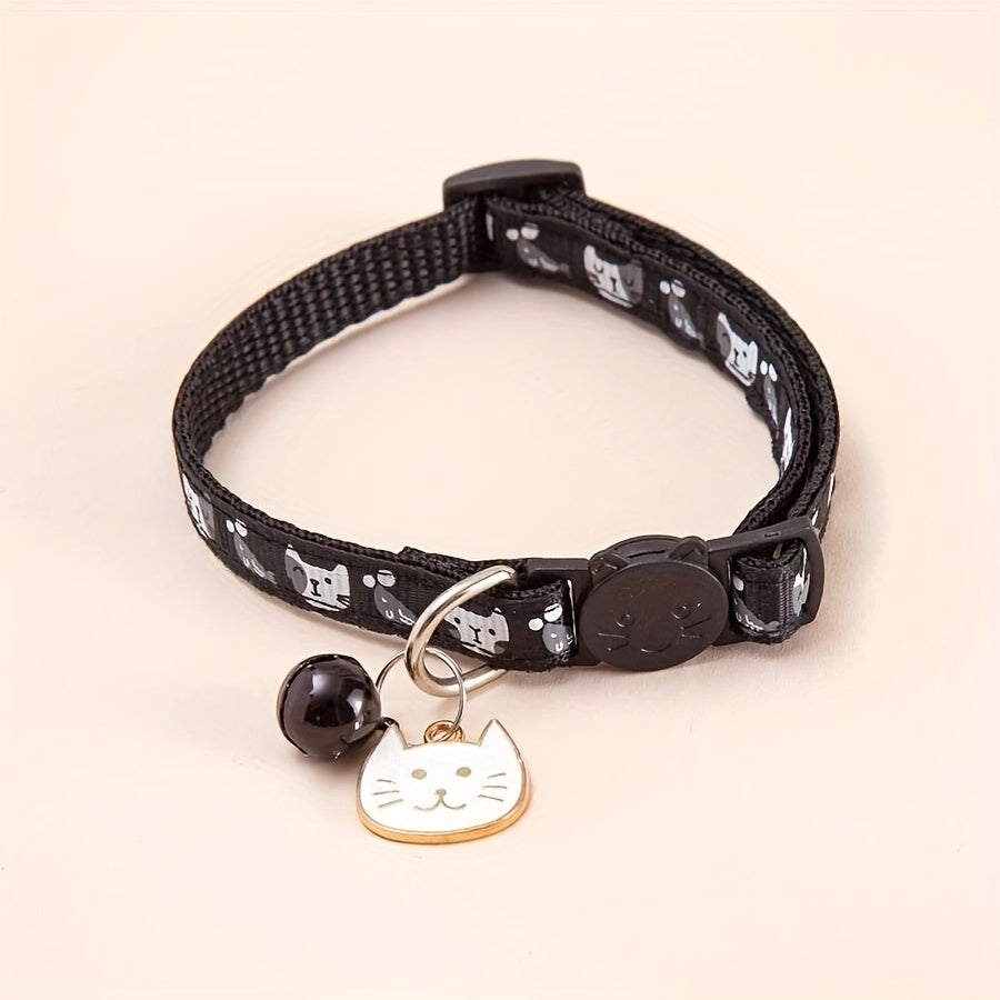 Collier Sécurité Anti-Étranglement pour Chat avec Décorations