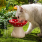 Gamelle Champignon Surélevée en Céramique pour Chats – 300ml