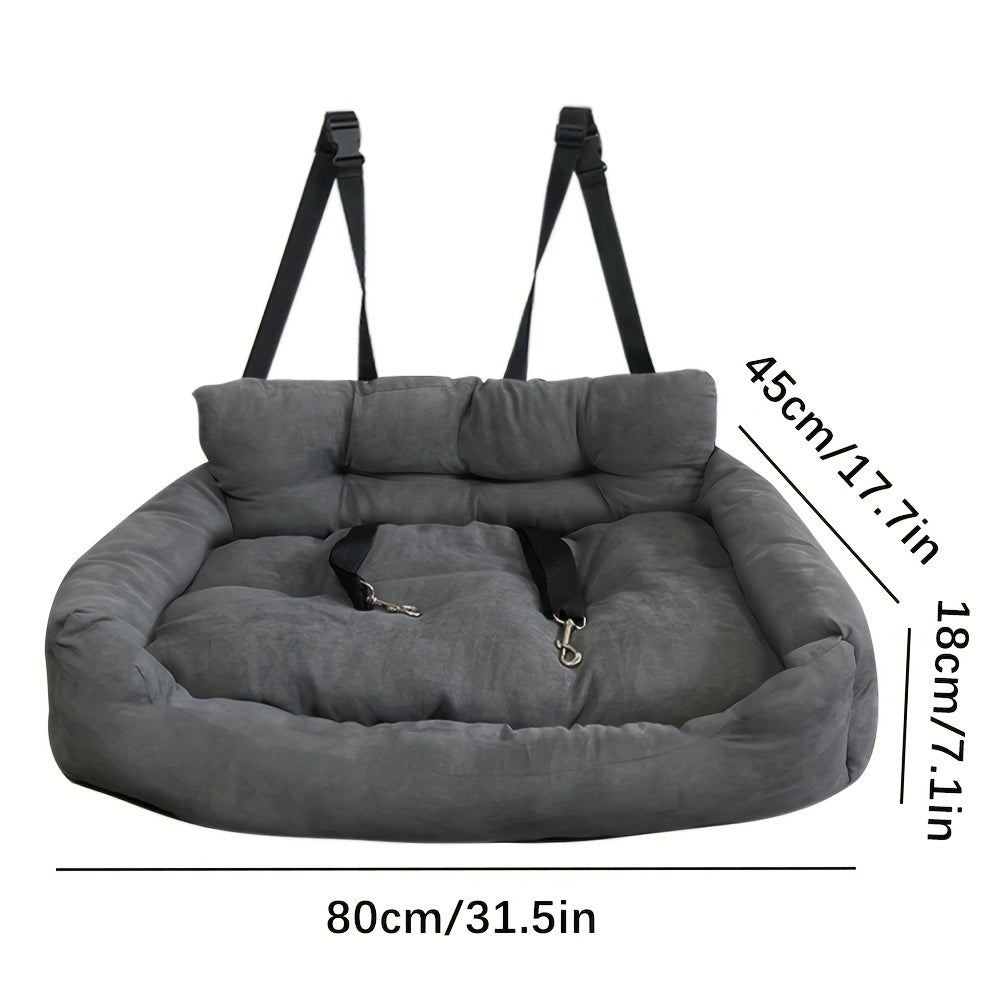 Siège auto et lit de voyage 2-en-1 pour Chien
