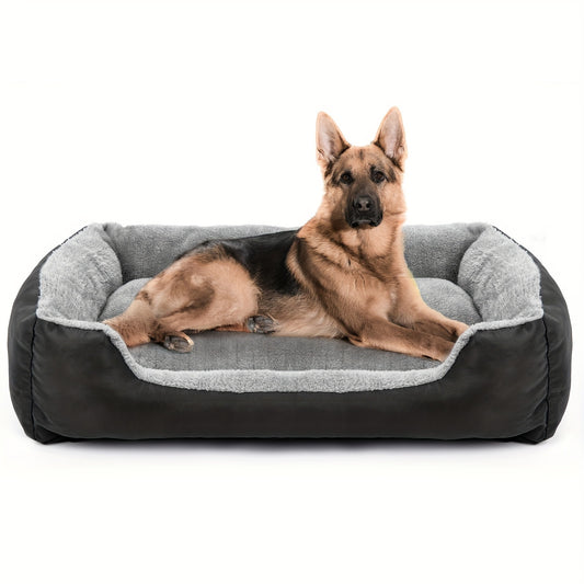 Lit rectangulaire en tissu Oxford pour Chien et Chat