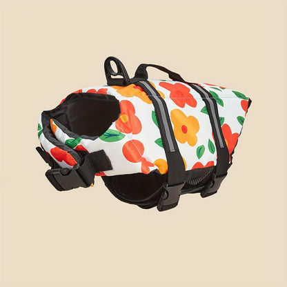 Gilet de Sauvetage Floral pour Chiens et Chats