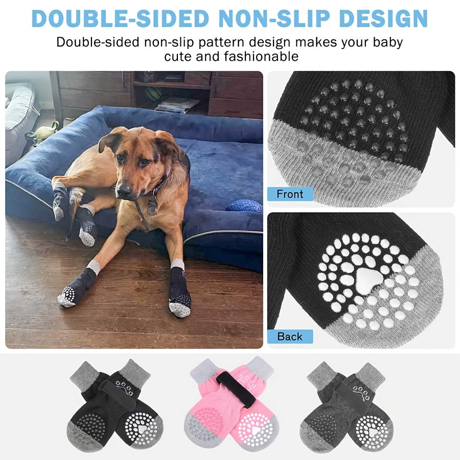 Chaussettes Antidérapantes avec Scratch – Protection Patte Intérieure