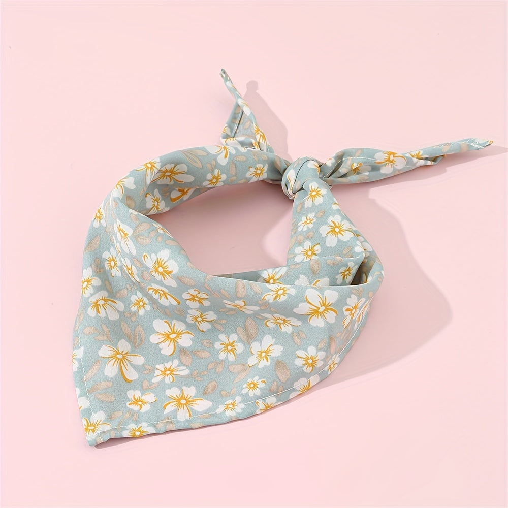 Bandana Fleuri à Nouer pour Chiens en Tissu Léger