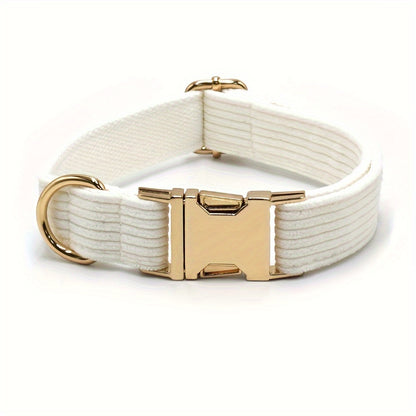 Collier en Velours Côtelé Pastel Chic pour Chien