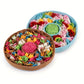 Tapis de Fouille Rond Multicolore pour Chien