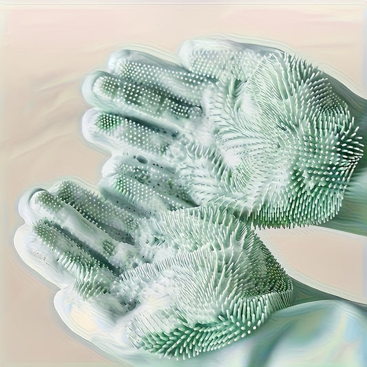 Gants de Bain Massants en Silicone pour Chiens et Chats