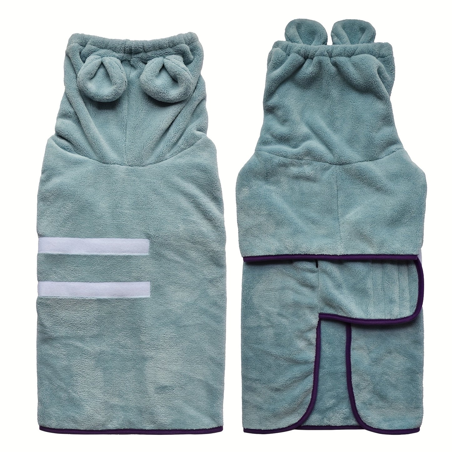 Peignoir de Bain Douillet à Capuche pour Chien